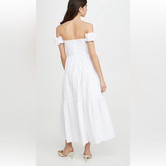 Staud Elio Dress size 4 white NWOT - Picture 6 of 13